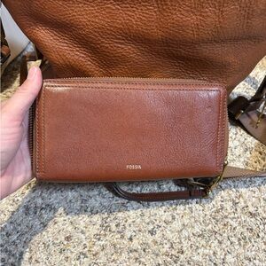 Fossil Tan Leather Wallet